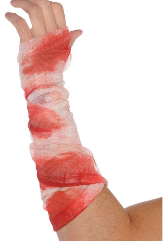 Bloody Gauze Bandage for Hospital Patient Costumes or Halloween prop by Amscan 841777-55 available from Karnival Costumes online party shop