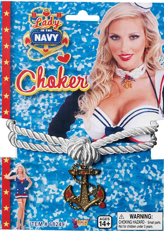 Lady in The Navy Choker - Naval Costume Accessories