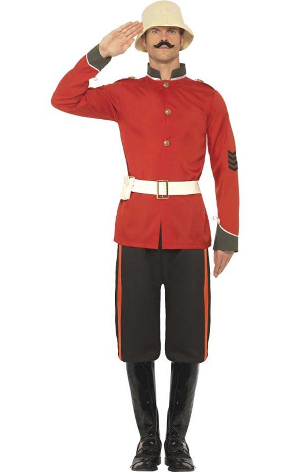 British Colonial Soldier's Uniform Adult Fancy Dress Costume by Smiffy 20349 available here at Karnival Costumes online party shop