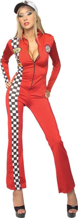 Secret Wishes Grand Prix Red Racer Costume for Women by Rubies 888144 available here at Karnival Costumes online party shop