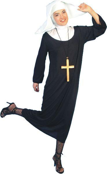 Deluxe Nun Costume - Religious Fancy Dress by Smiffys 21876 available here at Karnival Costumes online party shop