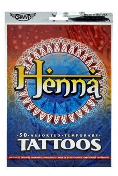 Temporary Henna Tattoos - Temporary Tatoos - Packaging