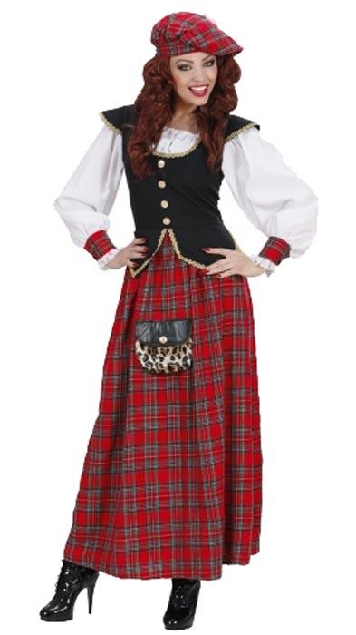 Scots Lass fancy dress costume for women from a collection of Burns Night and St Andrews Day Fancy Dress at Karnival Costumes www.karnival-house.co.uk your dress up specialists