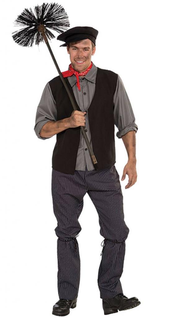 Adult's Chimney Sweep Fancy Dress Costume by Bristol Novelties AC360 from a collection of workwear and movie themed fancy dress at Karnival Costumes online party shop