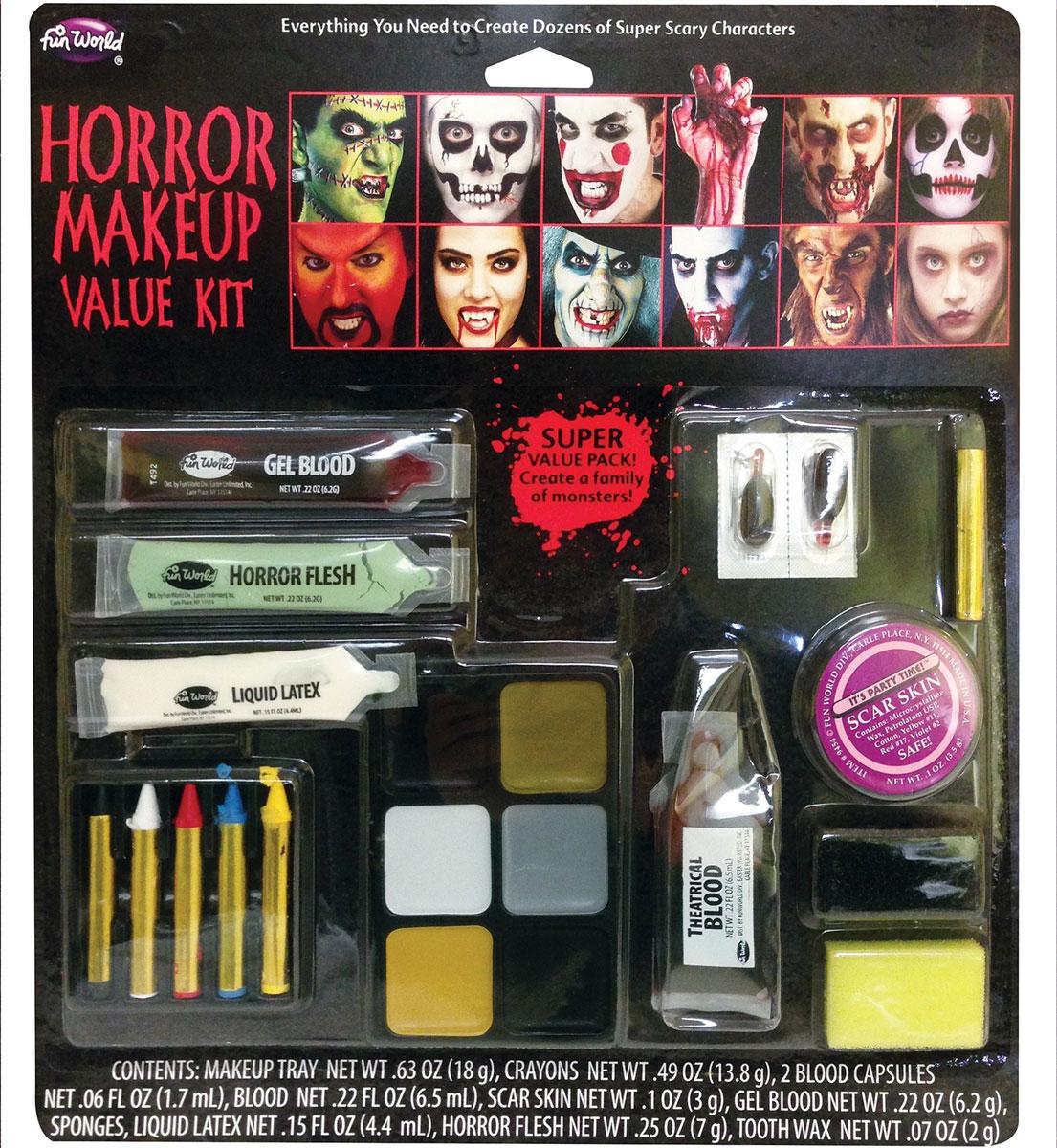 Horror Costume Makeup Set For