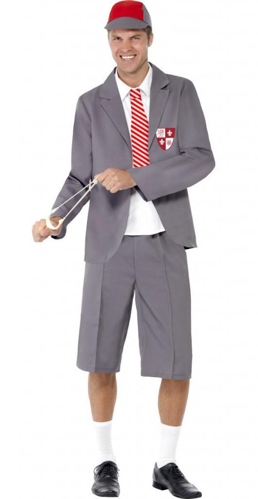 Schoolboy uniform costume for adults by Smiffy 31082 available here at Karnival Costumes online party shop