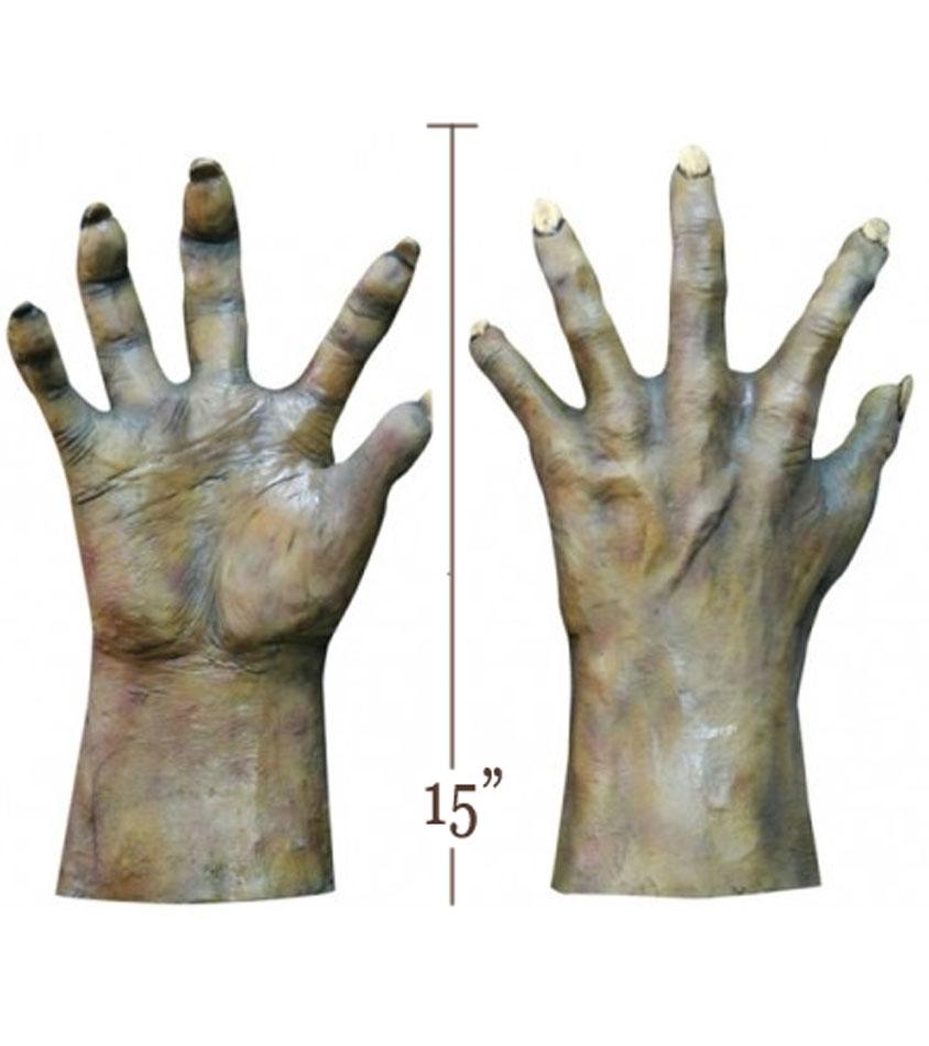 Brown Zombie Hands by Ghoulish Productions from Karnival Costumes