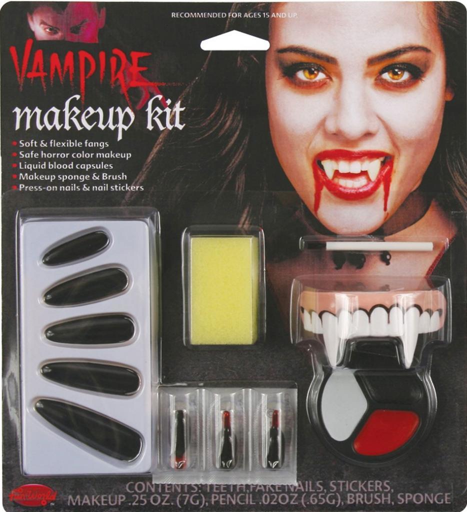 Vampire Makeup and Accessories Set for Ladies