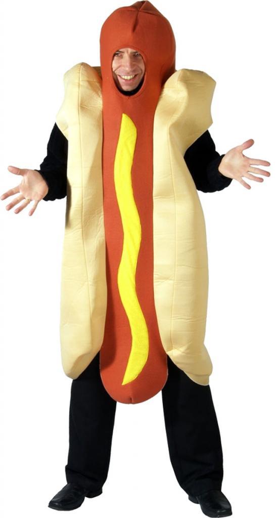 Adult's Hot Dog Funny Fancy Dress Costume from Karnival Costumes