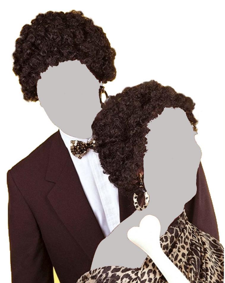Samuel L Jackson inspired Tight Black Afro Wig by Widmann 6001B available here at Karnival Costumes online party shop