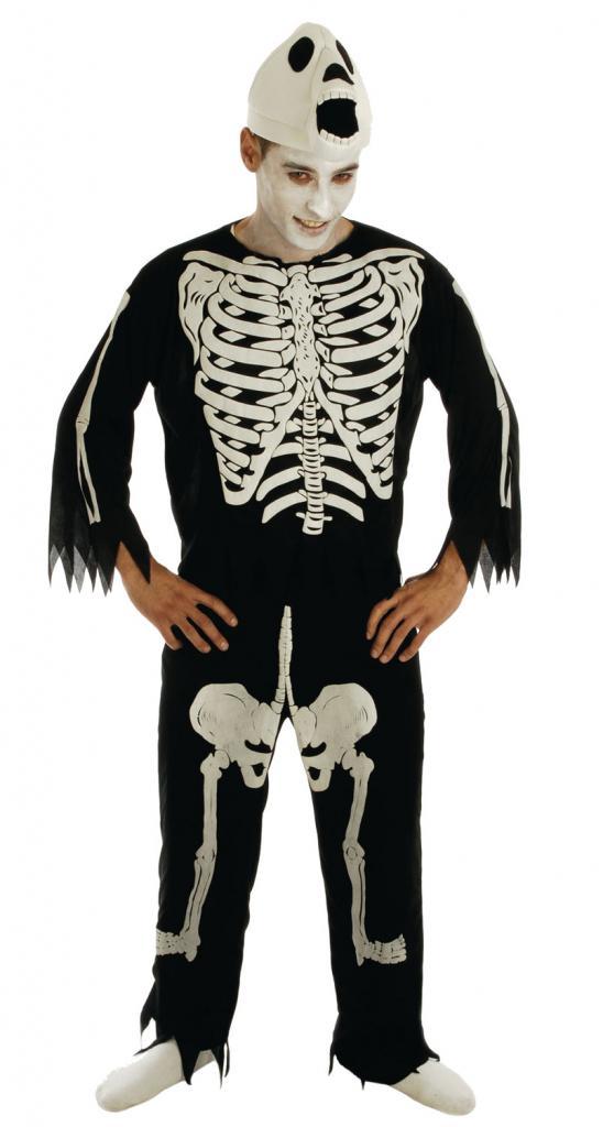 Bag of Bones Skeleton Halloween Costume for Men