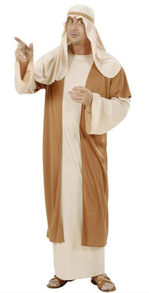 Joseph Costume Adult Nativity Fancy Dress by Widmann 5839 and available here at Karnival Costumes online Christmas party shop
