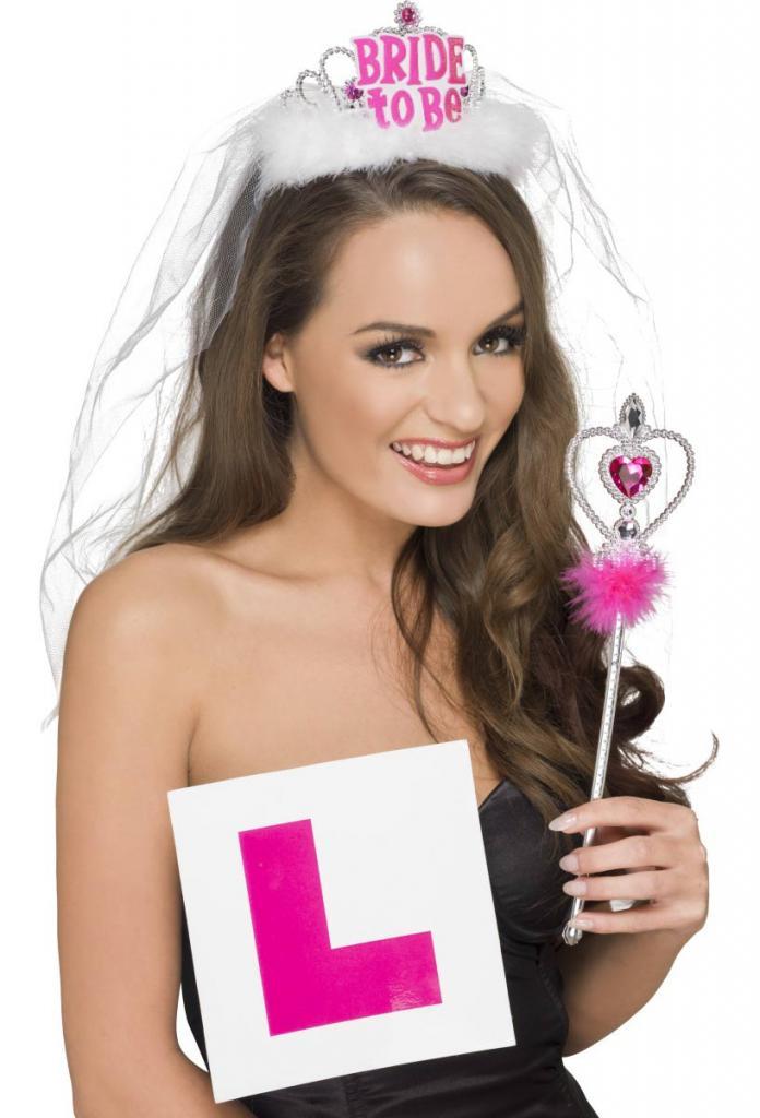 Bride to Be Accessory Kit from Smiffy 26856 available from Karnival Costumes