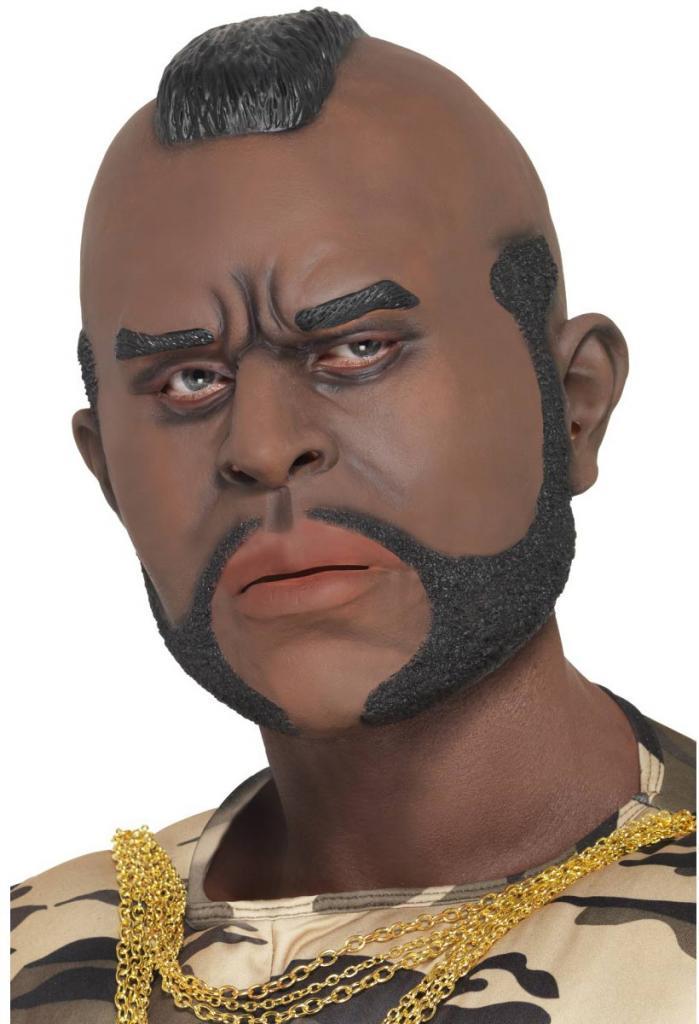 Mr T Latex Mask by Smiffy 23644 available at Karnival Costumes
