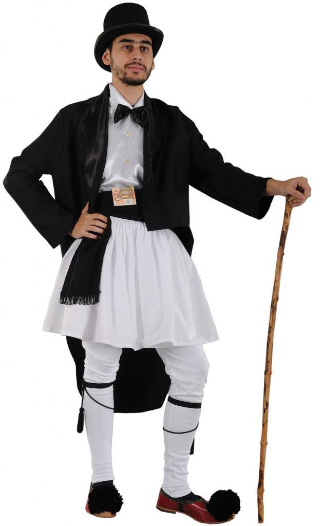 Traditional Greek Costume for Men by Stamco 342456 and available in the UK from Karnival Costumes