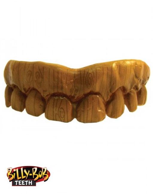 Billy Bob Custom Fit Wooden Teeth item ref: 10124 available in the UK here at Karnival Costumes online party shop