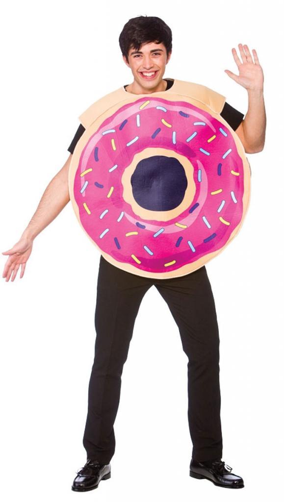 Doughnut Adult Fancy Dress Costume by Wicked FN8635 and available from Karnival Costumes