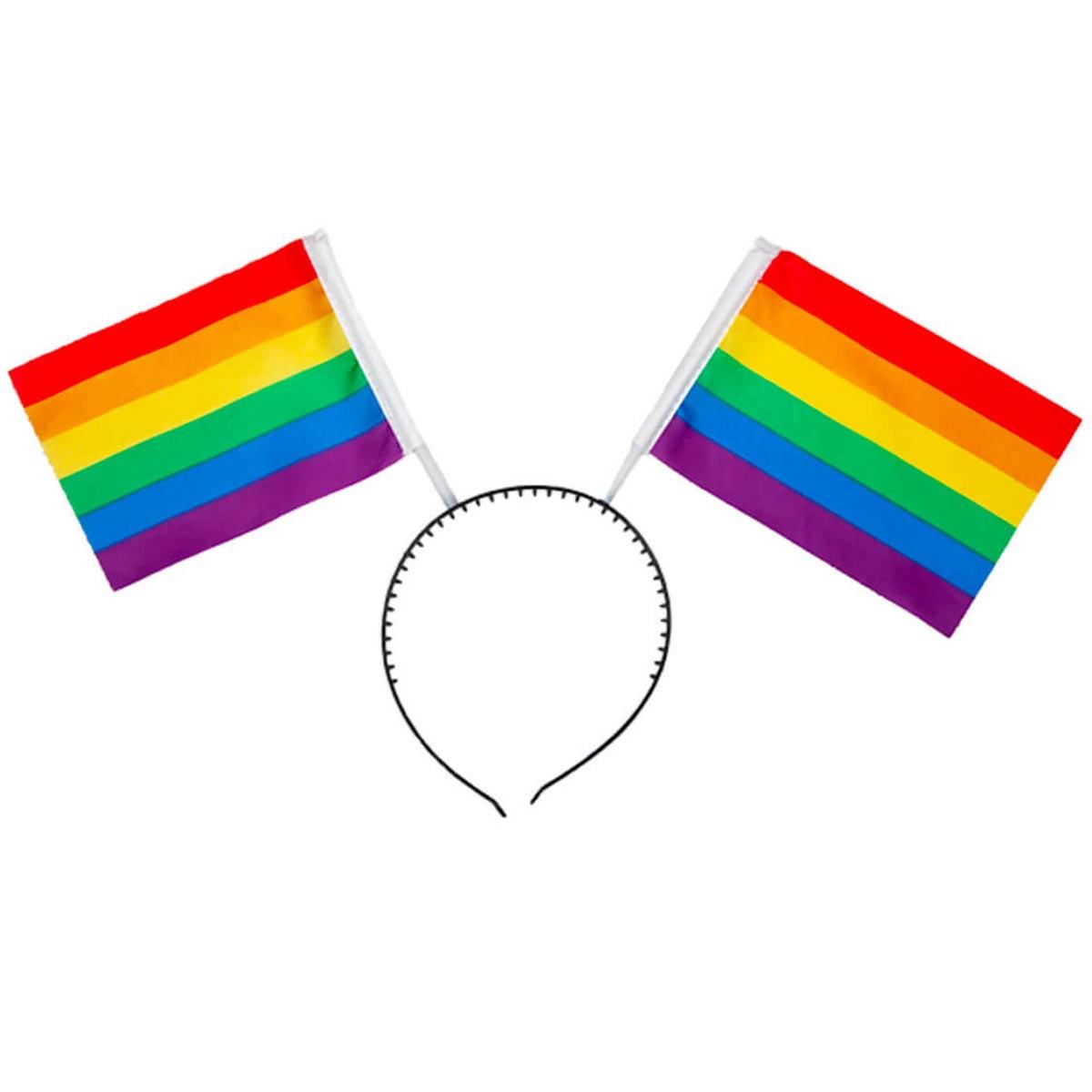 Rainbow Flag Head Boppers on Headband by Wicked AC-9083 AC9083 available here at Karnival Costumes online party shop