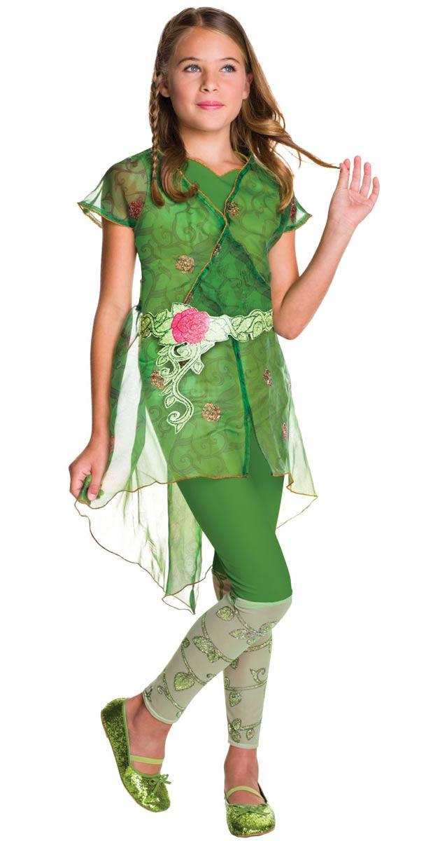Deluxe Poison Ivy Fancy Dress Costume for Girls by Rubies 620715 in sizes small, medium and large available here at Karnival Costumes online party shop