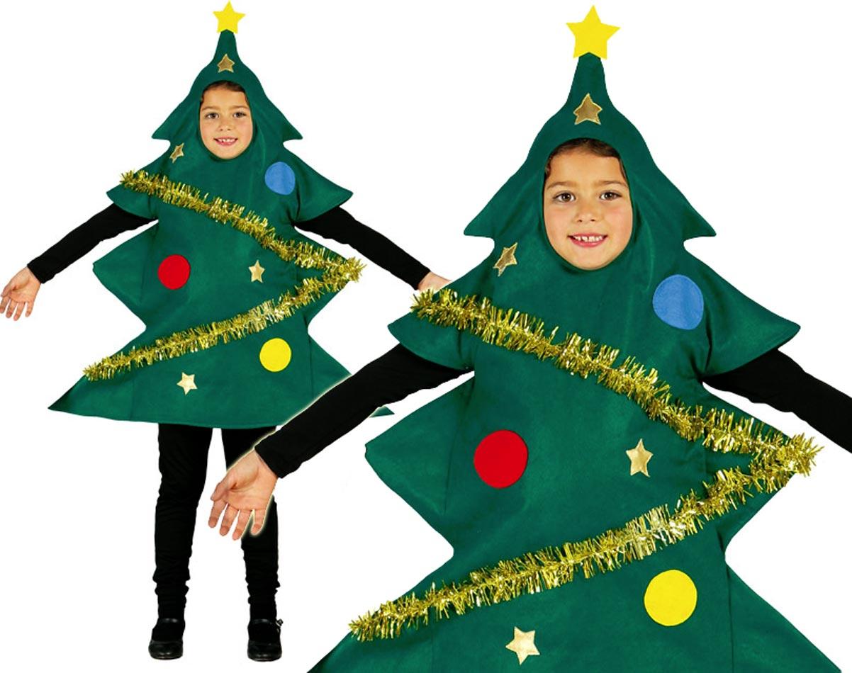 Child Christmas Tree Costume by Guirca in sizes small, medium and large 42456, 42457 & 42458 available here at Karnival Costumes online party shop