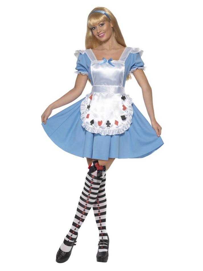 Deck of Cards Alice in Wonderland Costume for Women by Smiffy 39474 available here at Karnival Costumes online party shop