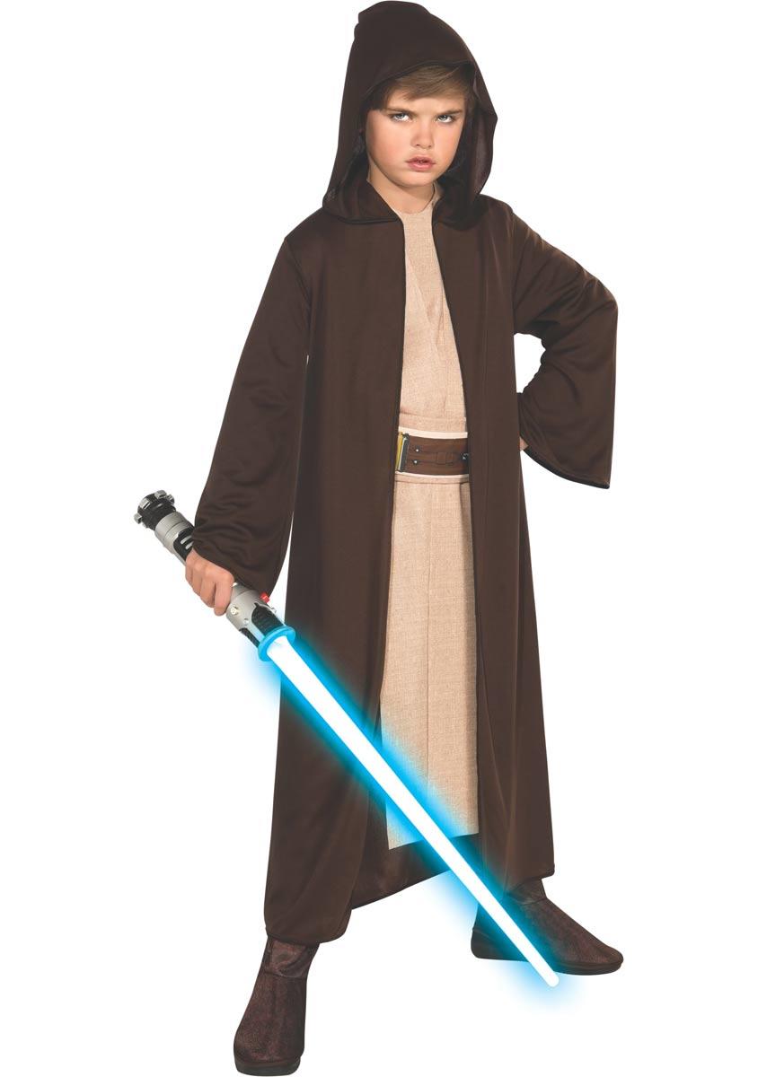 Boy's Jedi Knight Hooded Robe Fancy Dress  by Rubies 882024 available here at Karnival Costumes online party shop