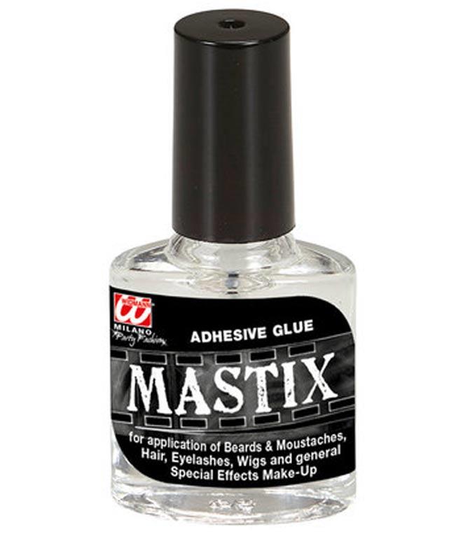Mastix Spirit Gum Adhesive 12ml for domestic or thatrical use by Widmann 40875 available from a collection here at Karnival Costumes online party shop