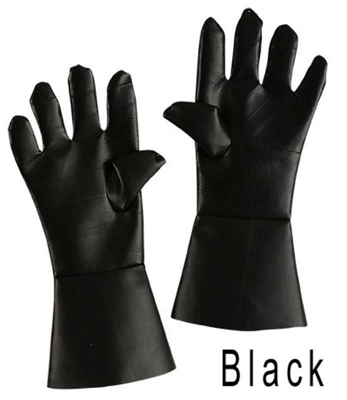 Adult Butcher Gloves or Horror Gloves in black by Fun World 90327 available here at Karnival Costumes online party shop