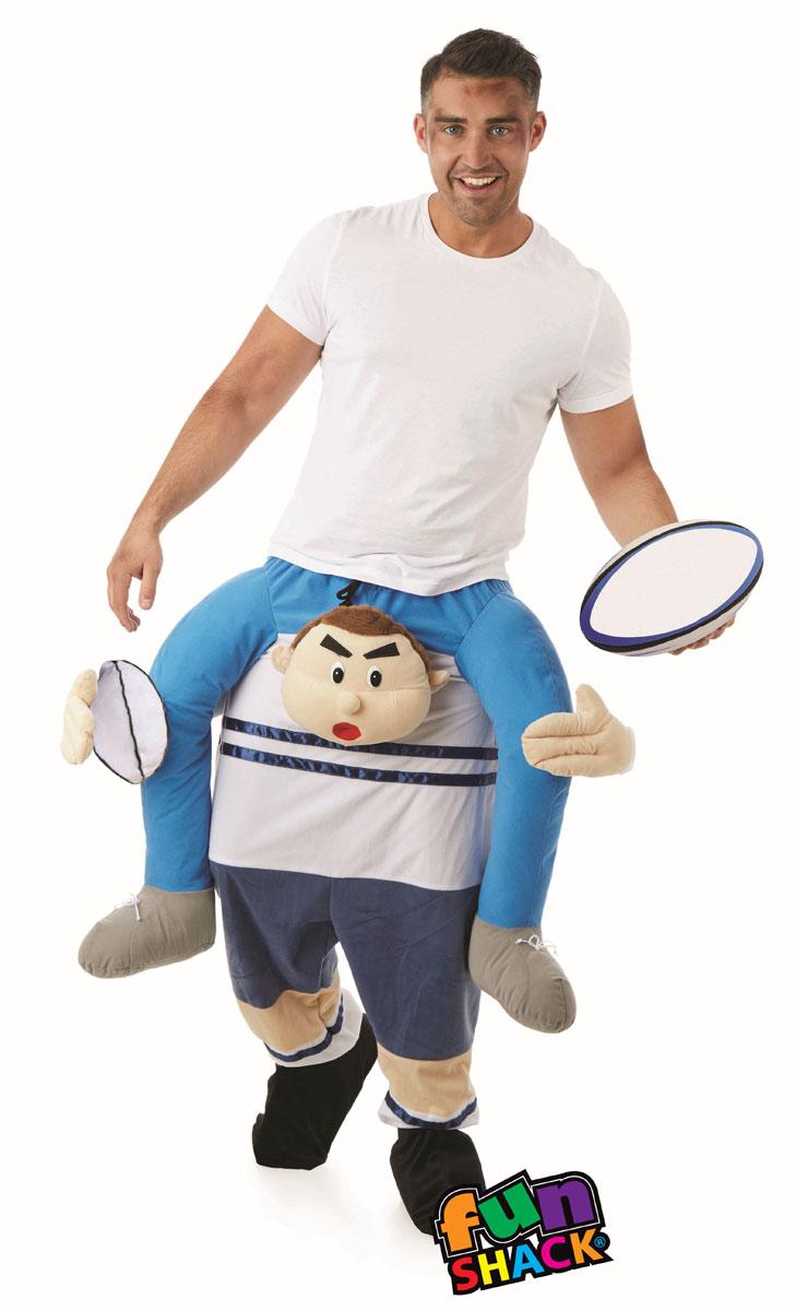 Give Me A Lift Rugby Player Piggyback Costume by Fun Shack 4488 available here at Karnival Costumes online party shop