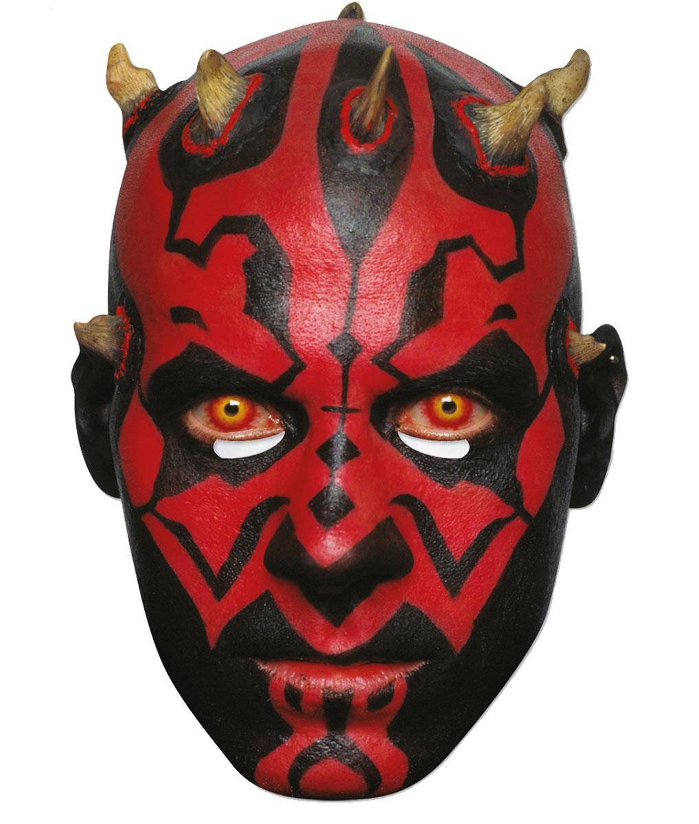 Star Wars Darth Maul Face Mask by Mask-erade 39293 and available here at Karnival Costumes online party shop