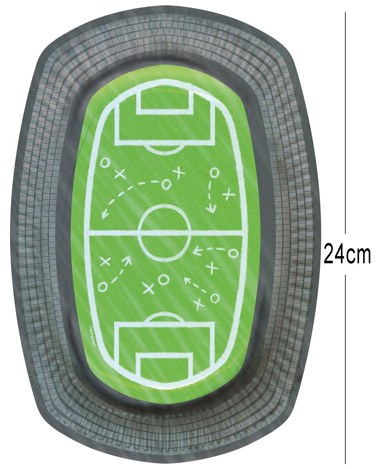 Kicker Party Football Party Plates Pack 6 pcs by Amscan 9903079 available from the Kicker Party Range here at Karnival Costumes online party shop