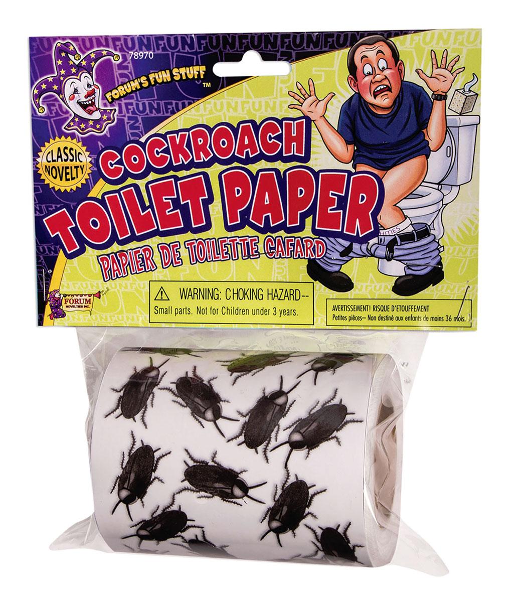 Cockroach Toilet Paper Joke Decoration by Forum Novelties 78970 available here at Karnival Costumes online party shop