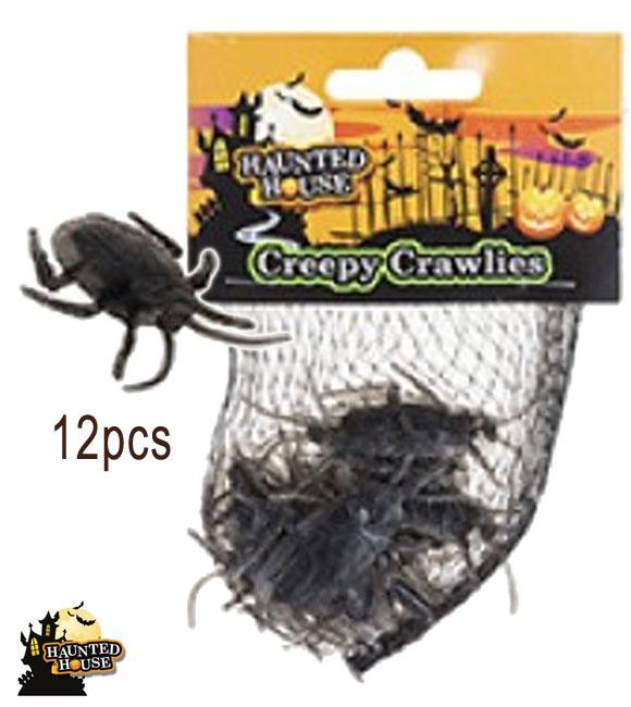 Bag of 12 Creepy Crawly - Cockroaches - by PMS 976133 available here at Karnival Costumes online Halloween party shop