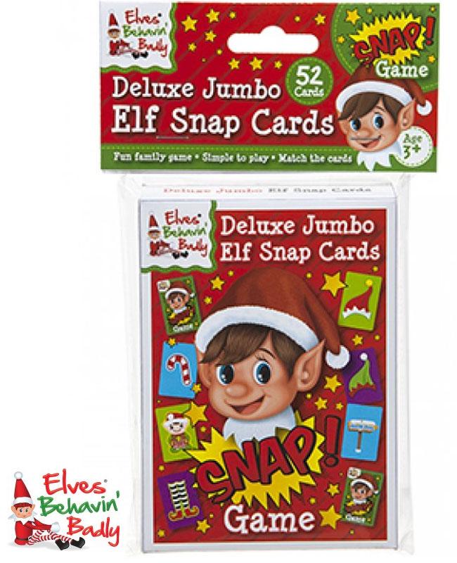 Elves Behaving Badly Snap Card Game 52 Jumbo Cards by PMS 380041 available here at Karnival Costumes online party shop