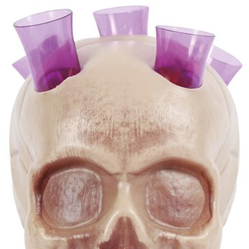 Skull with Test Tube Shooters Skull with Test Tube Shooters