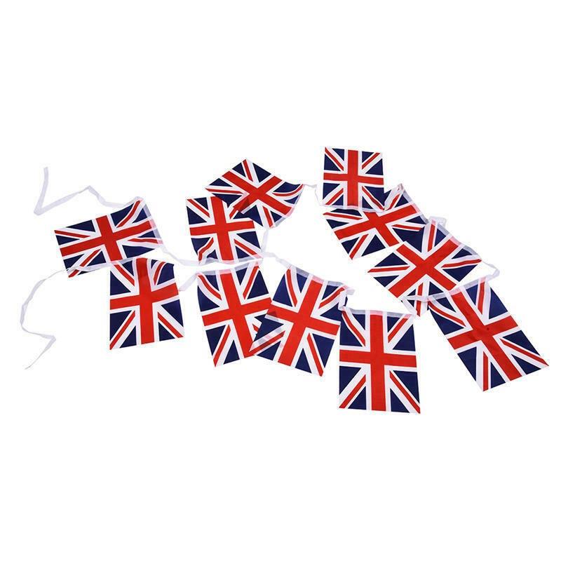 Union Jack Weatherproof Flag Bunting 3.6m by Henbrandt F30077 available here at Karnival Costumes online party shop