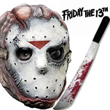 Friday the 13th Costume Accessories. Licensed and themed Jason Voorhees costume accessories and slasher movie blood available here at Karnival Costumes online party shop