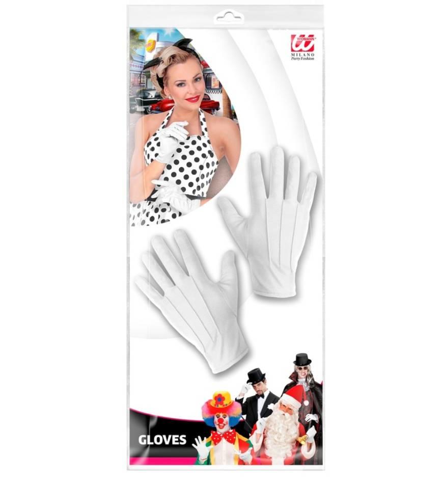 New packaging for Men's White Dress Gloves by Widmann 4638B available here at Karnival Costumes online party shop