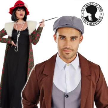 Peaky Blinders TV themed costumes for men and women available,  plus costume accessories, here at Karnival Costumes online party shop