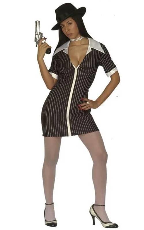 Female Gangster Costume by Widmann 4440G available here at Karnival Costumes online party shop