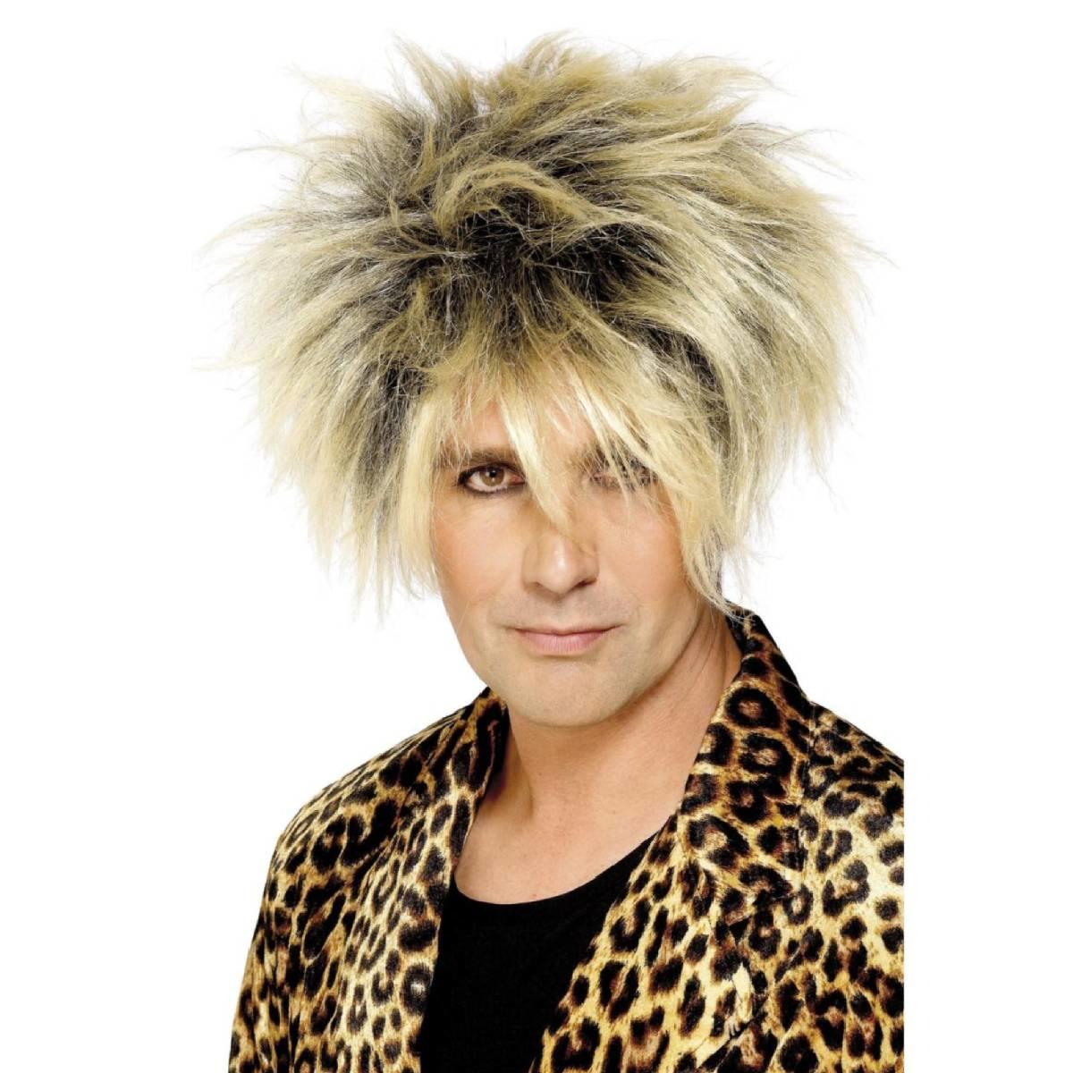 80's Wild Boy Wig in Blonde by Smiffys 42991 from the collection of men's Pop Costume Wigs available here at Karnival Costumes online party shop