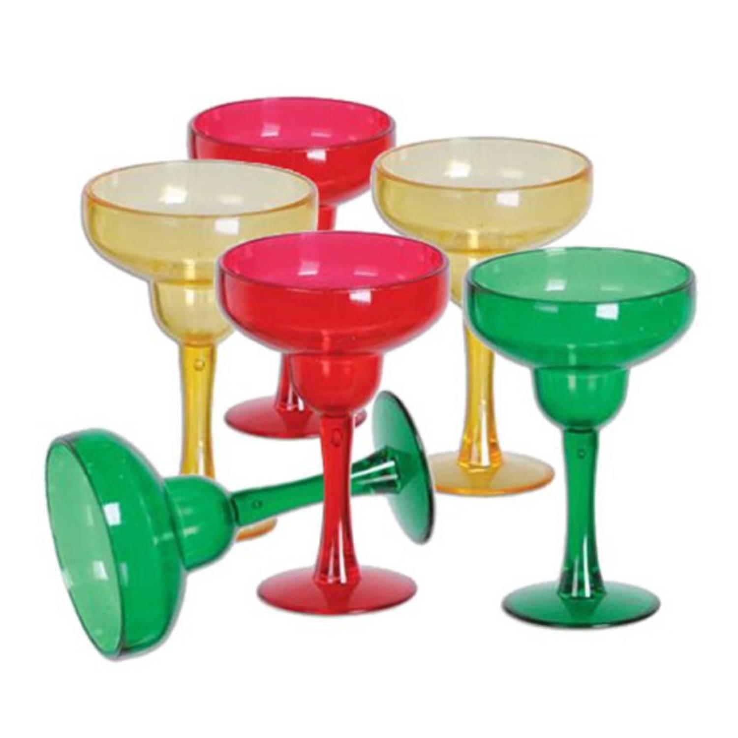 Pk6 Mini-Margarita Shot Glasses 30ml capacity by Beistle 57660 available here at Karnival Costumes online party shop
