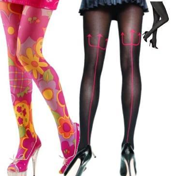Patterned hosiery pantyhose tights for women. Great selection of lady's patterned tights in std and large all available here at Karnival Costumes online party shop