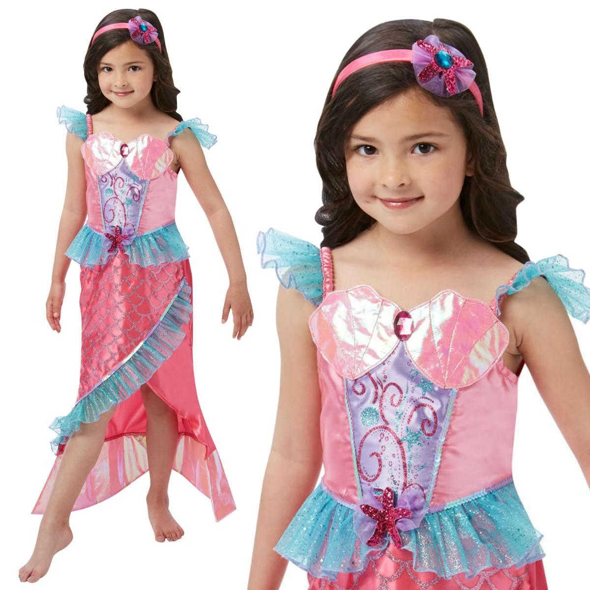 Deluxe Mermaid Princess Fancy Dress Costume For Girls By Rubies 620501 Karnival Costumes 6118