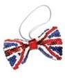 Sequin Union Jack Bowtie by Bristol Novelties BA908 available here at Karnival Costumes online party shop