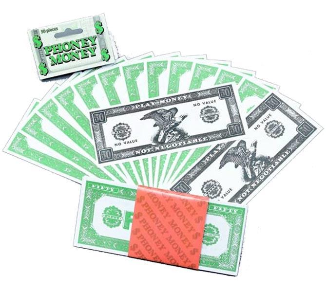 Phoney Money or Fake Dollar Bills from Karnival Costumes your fancy dress specialist