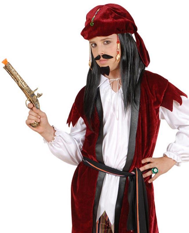 Pirate Pistol with Flashing and Banging effects by Widmann 7085P available here at Karnival Costumes online party shop
