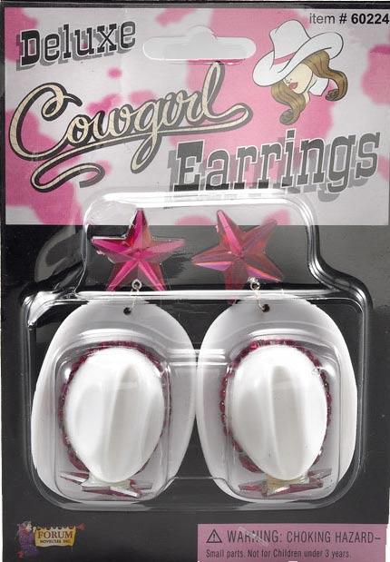 Cowgirl Hat Ear Rings