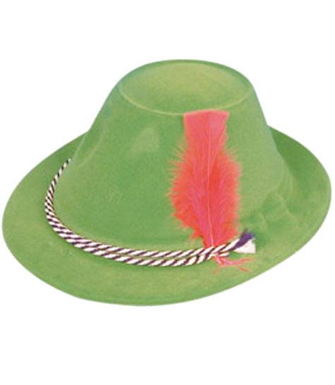 Adult Tyrolean Hat with Feather - Flock