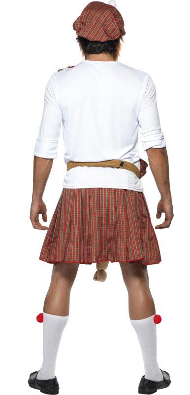 Mens Scotsman Well Hung Highlander Costume Scottish Fancy Dress Stag Do Outfit 